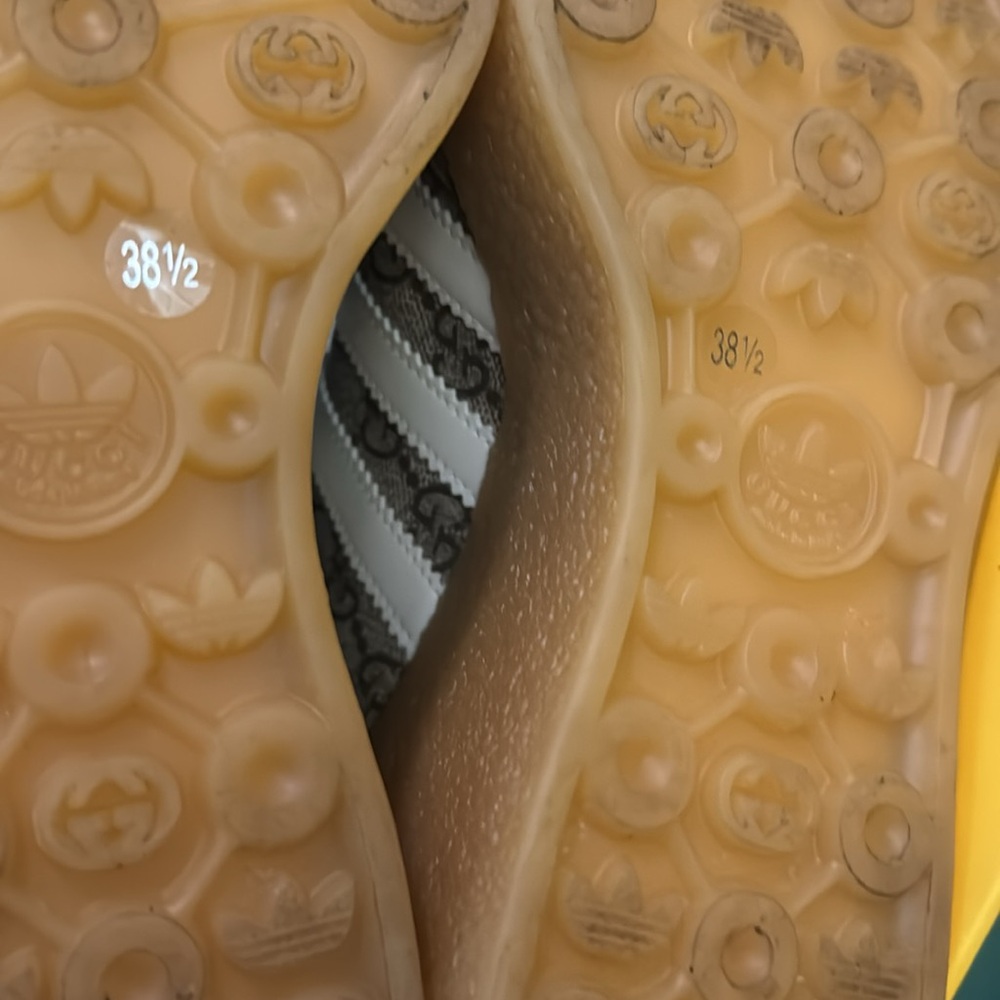 Gucci Brown and Green Wedge Shoes with adidas Iconic Design - Picture 8 of 8